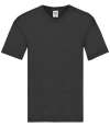 SS631 614260 Fruit of the Loom Original V Neck T-Shirt Black colour image